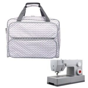 SEWING MACHINE CARRY CASE HOLD ALL STRONG STORAGE BAG 42x18x32cm Grey