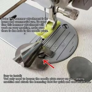 Industrial Sewing Machine Rolled Hem Needle Plate Attachment