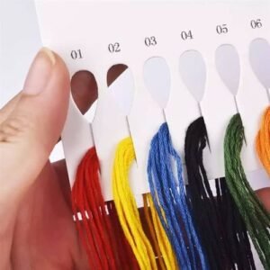 Cross Stitch String Cotton Sewing Skein Embroidery Thread-12Color