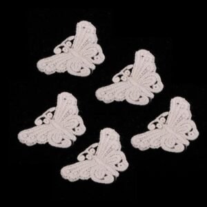 5pcs Embroidered Lace Sew On Appliques For Clothes