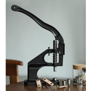 Manual Tabletop Hand Press Hole Punch Machine Sewing Tools For Black