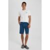 Defacto 2 Piece Man Young Regular Fit Crew Neck Short Sleeve Knitted Sets - White