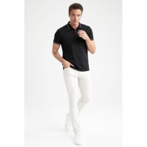 Defacto Man Slim Fit Chino Trousers - Grey