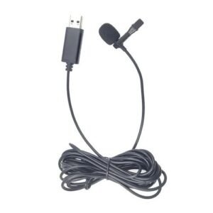 USB Mini Clip On Microphone Mic With Tie Collar Shirt Clip