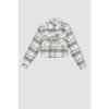 Defacto Girl - Cropped Fit Woven Long Sleeve Shirt - Blue