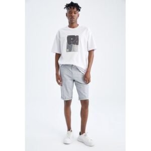 Defacto Man Woven Bermuda - Indigo