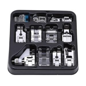 11x Presser Feet Set Sewing Machine Foot Darning Snap For Household