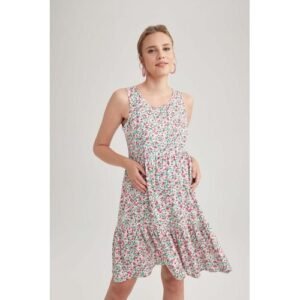Defacto Woman Special Collection Dress Strappy Maternity Dress - Pink