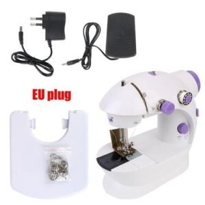 Household Night Light Hand Tool Foot Pedal Straight Line Mini Two Thread Kit Portable Sewing Machine Electric Hand Table