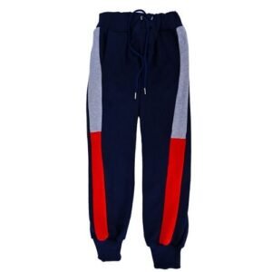 Danami Kids Children Joggers Boys Girls- Navy Blue- Grey/Red Side