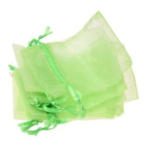 10 PCS 7x9cm Organza Jewelry Candy Gift Pouch Bags Green