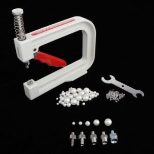 Manual Round Beads Rivet Fixing Machine For Sewing Beading Crafts Tool