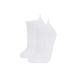 Defacto 2-Piece Man Low Cut Low Cut Socks - White
