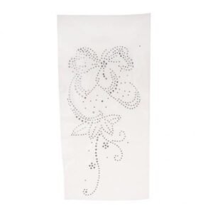 3X Flowers Rhinestone Hotfix Transfer Iron On Press Bling