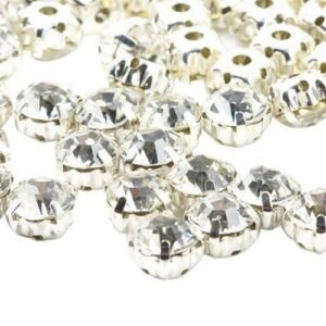 100pcs Rhinestone Loose Faceted Beads Wedding