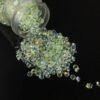 30ml Crystal Nail Glitter Multi Colors 3D Visual Effect Nail Gems Light Green