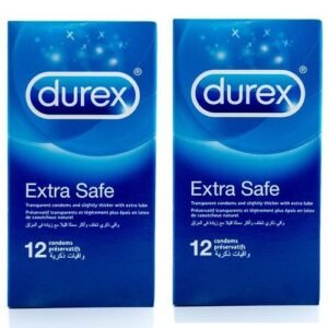 Durex Extra Safe Twin Pack Thick Safety Condoms