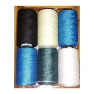 6 Large Spools Of Polyester Thread, Assortment