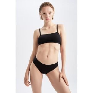 Defacto 7 Piece Woman Casual Brief Package Slip - Black
