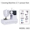 Mini Sewing Machine 2-Speed Double Thread Portable Electric Household Multifunction Sewing Machin with Light  Foot Pedal