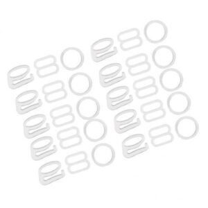 6x 10 Sets Bra Adjustment Buckle Slides Hooks O Rings 8 9