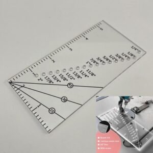 Quilting Seam Guide Ruler Acrylic Triangles Sewing Seam