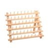 60 Spools Wooden Thread Rack Spool Holder Organizer Embroidery