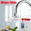 10 Stages Faucet Water Filter System Purifier For Kitchen Mount Filtration Tap White
