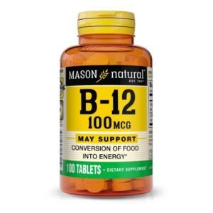 Mason Natural Vitamin B12 100mcg, 100 Tablets