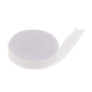 10 Yards 13mm Ruffled Lace Trim Elastic Ribbon DIY Sewing Craft White
