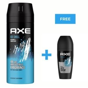 Axe Ice Chill Iced Mint & Lemon Scent 48Hrs Deodorant  150ml + 50ml Ice chill 48 Hrs Anti-Perspirant