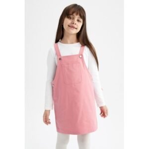 Defacto Girl Casual Woven Dress - Pink