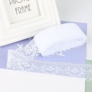 10yards Beautiful White Lace Ribbon Tape 40mm DIY
