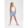 Defacto Girl - Short Knitted Bottom Short - Blue