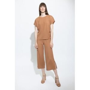 Defacto Woman Casual Regular Fit Knitted Trousers - Brown