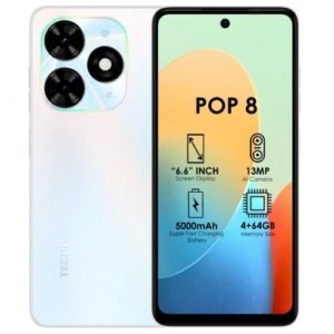 Tecno POP 8 6.6" 4GB RAM/64GB ROM Android T Go - White