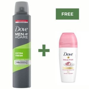 Dove MEN BODY SPRAY EXTRA FRESH 250ML + 50ml Dove Beauty Finish 48H Anti-Perspirant