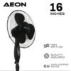 Aeon 16 inch Rechargeable Standing Fan (ARF-16B)