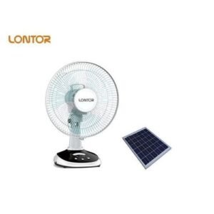 Lontor Rechargeable Table Fan With 20watts Solar Panel