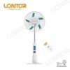 Lontor 18-inch Rechargeable Standing Fan - White CF-034-18-C