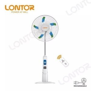 Lontor 18-inch Rechargeable Standing Fan - White CF-034-18-C
