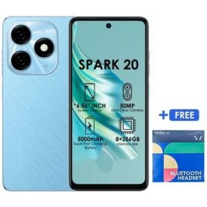 Tecno Spark 20 (KJ5) 6.6" 8GB RAM/256GB ROM Android 13 - Blue