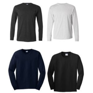 Danami Set Of 4 Plain Long Sleeve T-Shirts