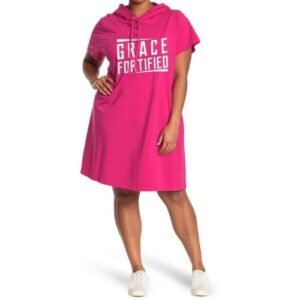 Danami Grace Fortified Hooded Short Gown- Pink