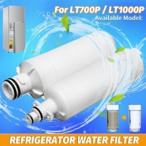 Refrigerator Fridge Water Filter Purify Replacement Cartridge For LT700P LT1000P Black