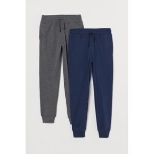 Danami Pack Of 2 Bulk Joggers Sweatpants- Dark Grey & Navy Blue