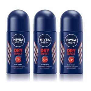 NIVEA Dry Impact Roll-on For Men, 72h- 50ml (Pack Of 3)