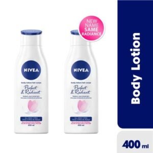 NIVEA Perfect & Radiant Body Lotion For Women - 400ml (Pack Of 2)