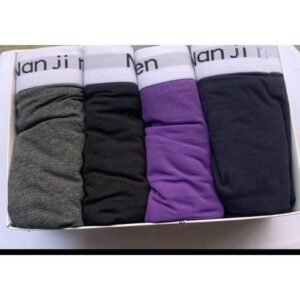 4pcs Mens Boxers Cotton Breathable Underwear