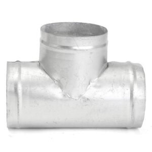 3 Way 90 Degree Tee Piece Ducting Hydroponic Grow Room Ventilation Extractor Fan 100mm